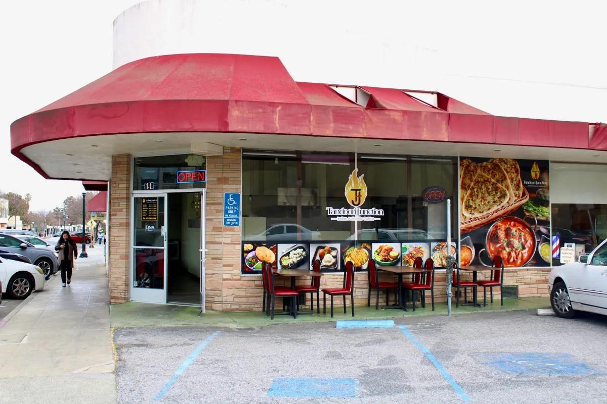 Exterior of Tandoori Junction at 698 W Dana St, Mountain View